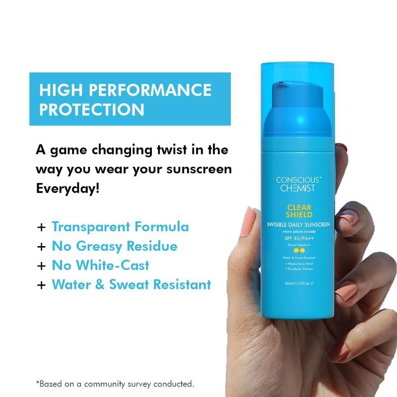 Conscious Chemist Clear Shield Transparent Matte Sunscreen SPF30 PA+++ Super Saver (Pack Of 2), 50 ml-4.webp